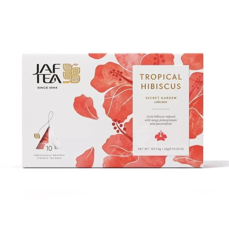 JAF TEA TROPICAL HIBISCUS Pyramid Tea Bags