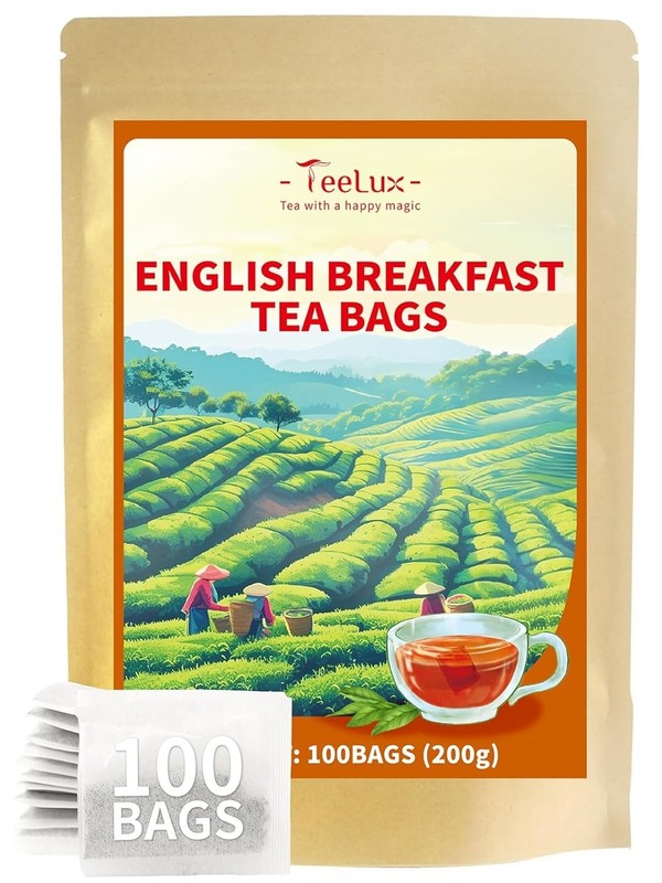 English Breakfast Black Tea - 100 Count Teabags, Floral & Fruity Aroma gallery