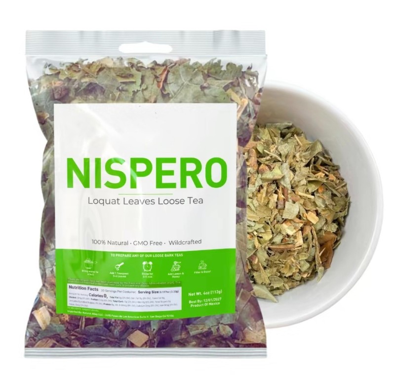 Nispero Herbal Tea Loquat Leaf Loose Leaf Herbal Tea Hojas de Níspero Mexico