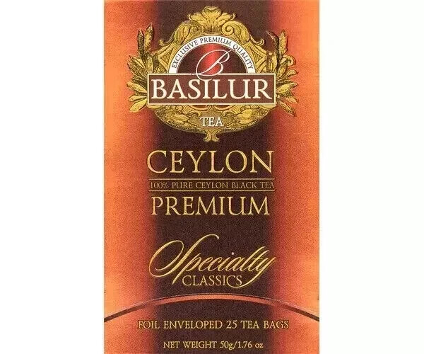 Basilur Ceylon Premium Black Tea Bag Free Shipping World Wide