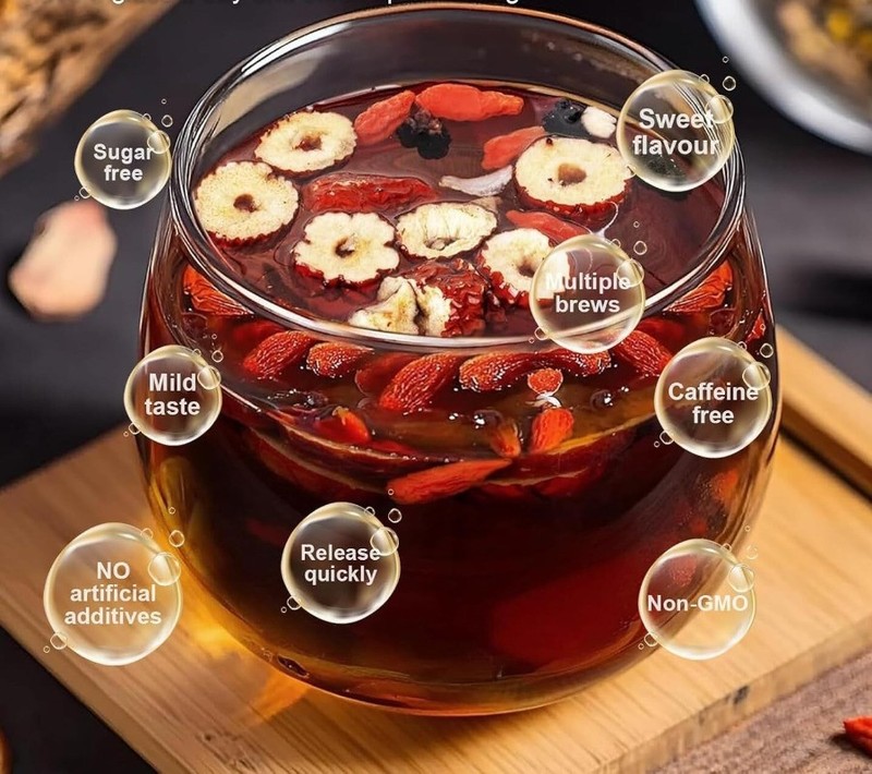 30pcs Ginseng six treasure tea , Kidney tea ,liver tea , red date kidney health gallery