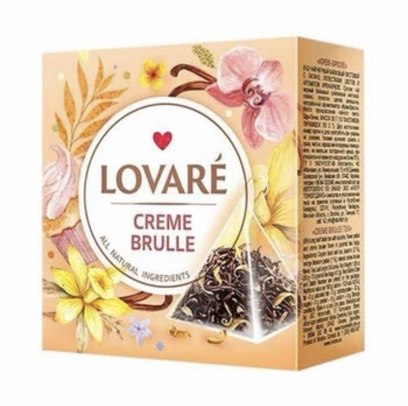 Lovare Tea Creme Brulle 15x2GR Pyramids | Ukraine | Fresh| New | FREE SHIP!