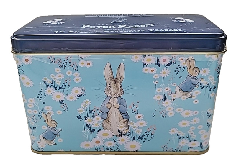 New English Teas Daisies Peter Rabbit Tea Tin 40 English Breakfast Teabags