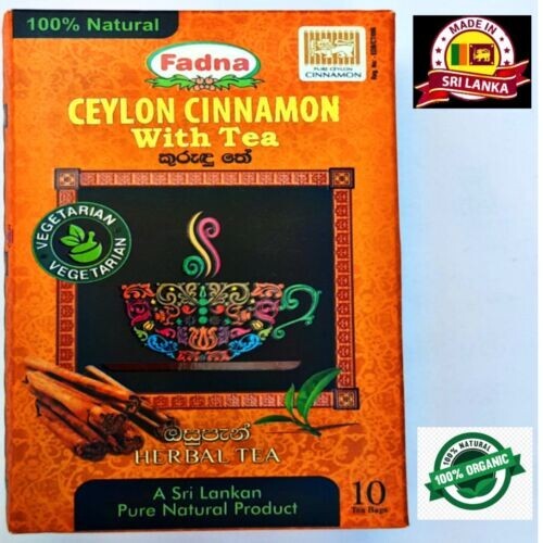 Original Ceylon Cinnamon Fadna Tea 100% Natural Cinnamon 10 Tea Bags Herbal Tea