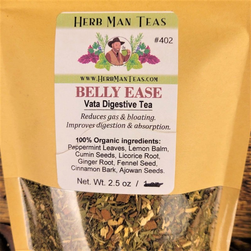 Digestive Tea for gas, bloating, weak digestion by master herbiest - Belly Ease
