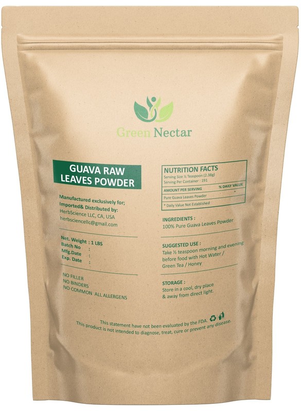 Guava Leaf Powder 48 oz | Hair Growth, Skin & Nail Health | Shadow Dried gallery