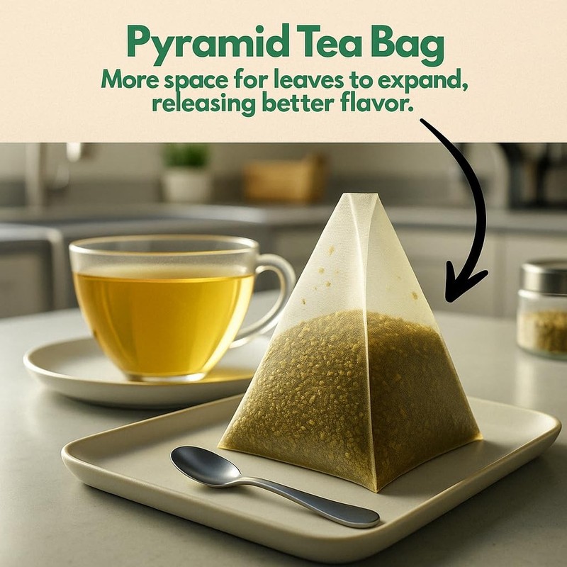 Tozzy Organic Turmeric Ginger Tea – 100 Count, PlantBased Pyramid Tea Bags – ... gallery