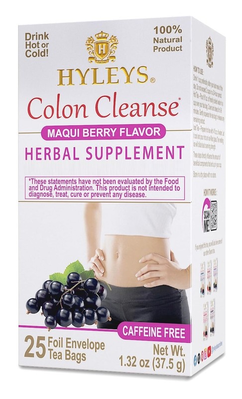 Hyleys Colon Cleanse Tea Maqui Berry Flavor - 25 Tea Bags (1 Pack) gallery