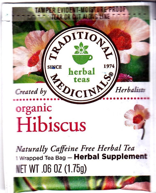 Lot of 10: Traditional Medicinals Org Hibiscus Herbal tea bag, see description