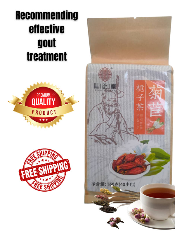 Herbal Gout Pure Chinese Tea Formula Special Uric Acid 160g (4g x 40 Packets)