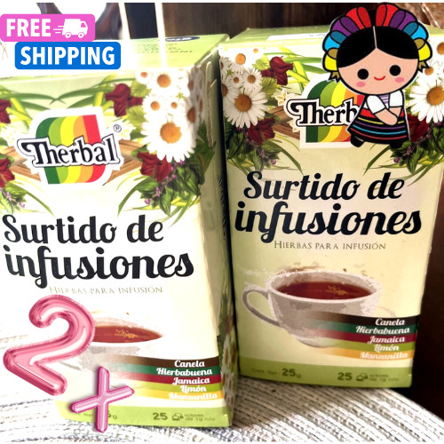 Variety Infusions Tea / Te Surtido de Infusiones (2 boxes 25 bags ea.)