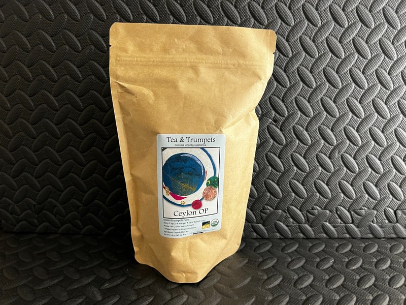 Tea & Trumpets USDA Organic CEYLON OP Loose Leaf Black Tea – 8 oz Bag