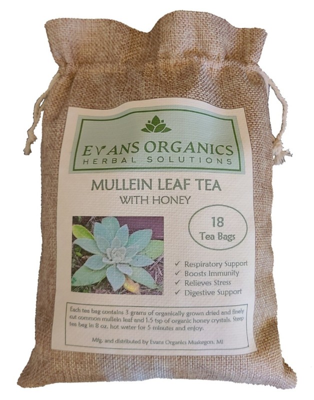 Mullein Leaf Herbal Tea For Respiratory Support
