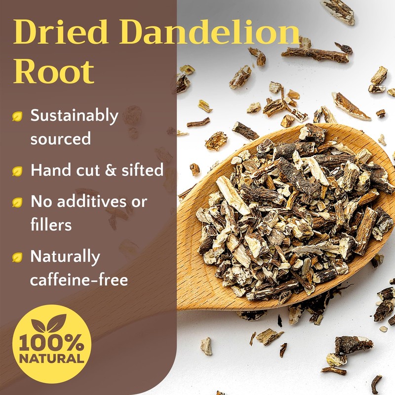 Dandelion Root Tea Herb Loose - Dried Cut and Sifted Roots - Raw Natural Unro... gallery