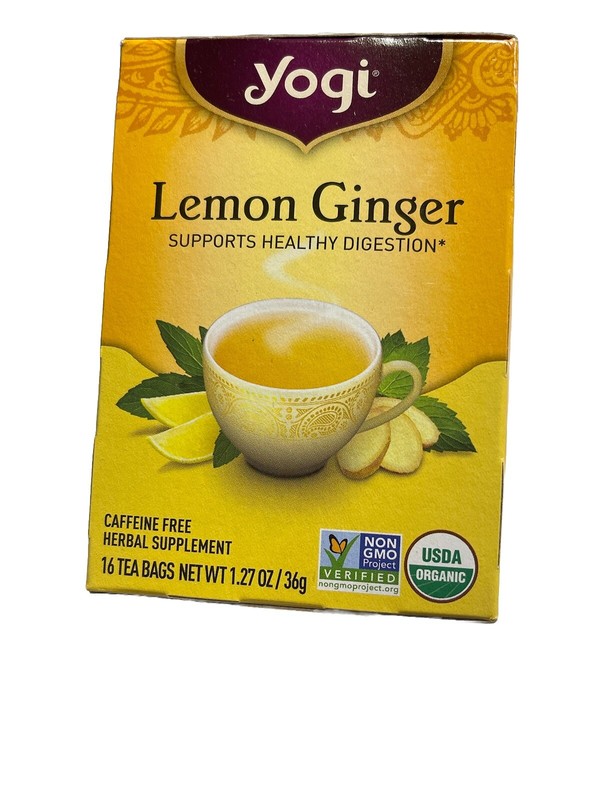 Yogi Tea - Lemon Ginger Tea (4 Pack) Caffeine Free - 64 Organic Herbal Tea Bags gallery