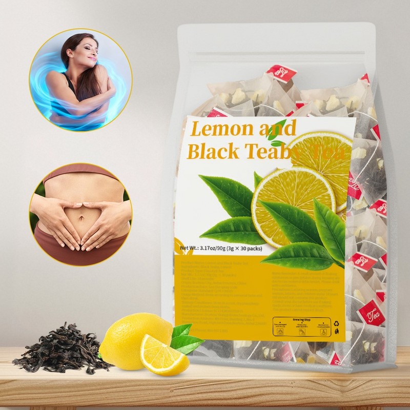 Lemon And Black Teaby Tea Refreshing Cleansing Replenishes Vitamin C 90 G