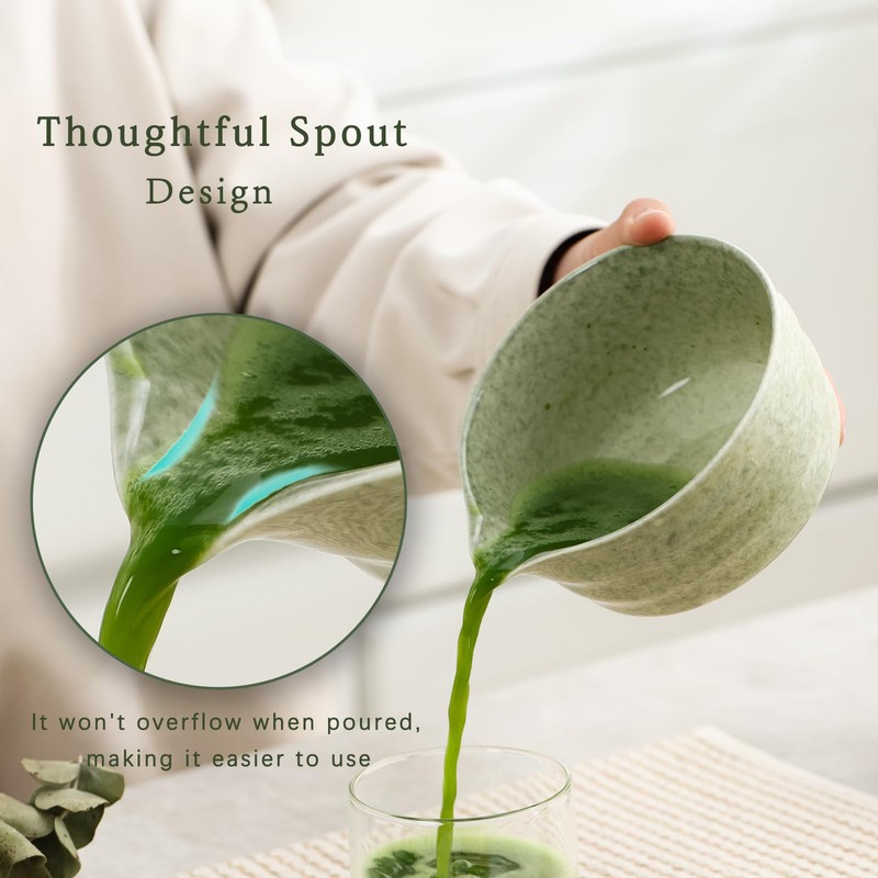 Matcha Set, Japanese Tea Set Includes Matcha Bowl with Spout, Matcha Whisk Ho... gallery