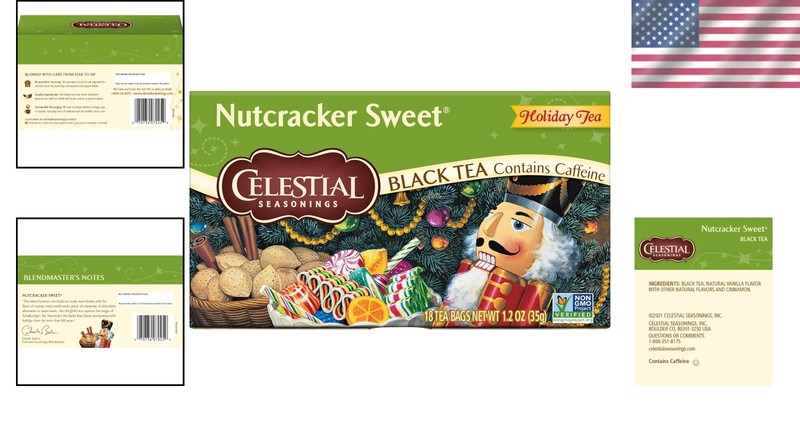 Nutcracker Sweet Black Tea - High Caffeine, Eco-Friendly Choice - 108 Teabags gallery