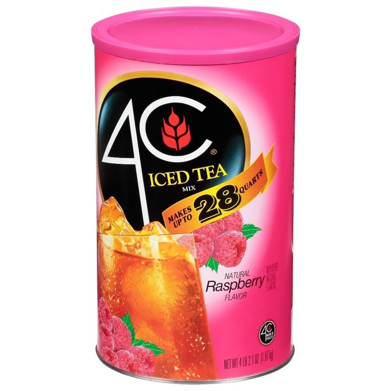 Raspberry Iced Tea Mix Powder Makes 3 Gallons Large 66.1 Ounce Bulk Canister gallery
