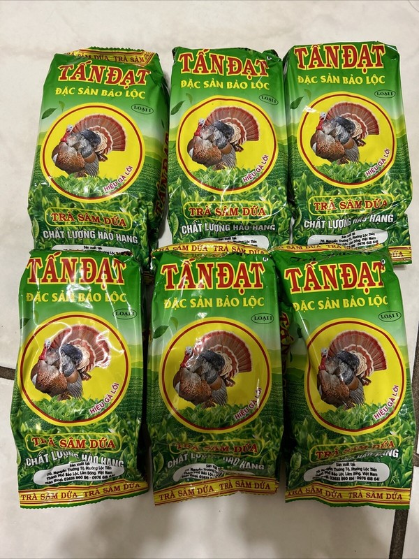 Lot 6 Pandan Green Tea Tra Sam Dua – Tan Dat 70g Product Of Viet Nam Bao Loc