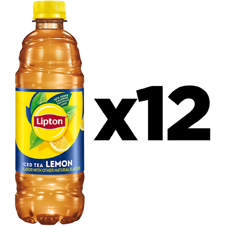 Lipton Iced Tea Lemon, 16.9 Fl Oz Bottles (Pack of 12) gallery