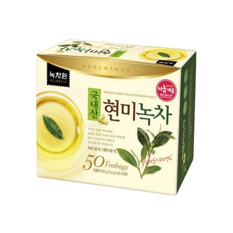 100% Korean Brown Rice Green Tea 50 Tea bag Nokchawon Free Shipping wt Tracking