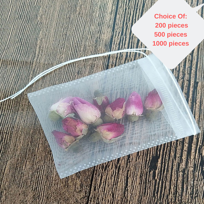 Durable Nylon Drawstring Filter Bags for Tea/Herbs in Many Sizes and Quantities
