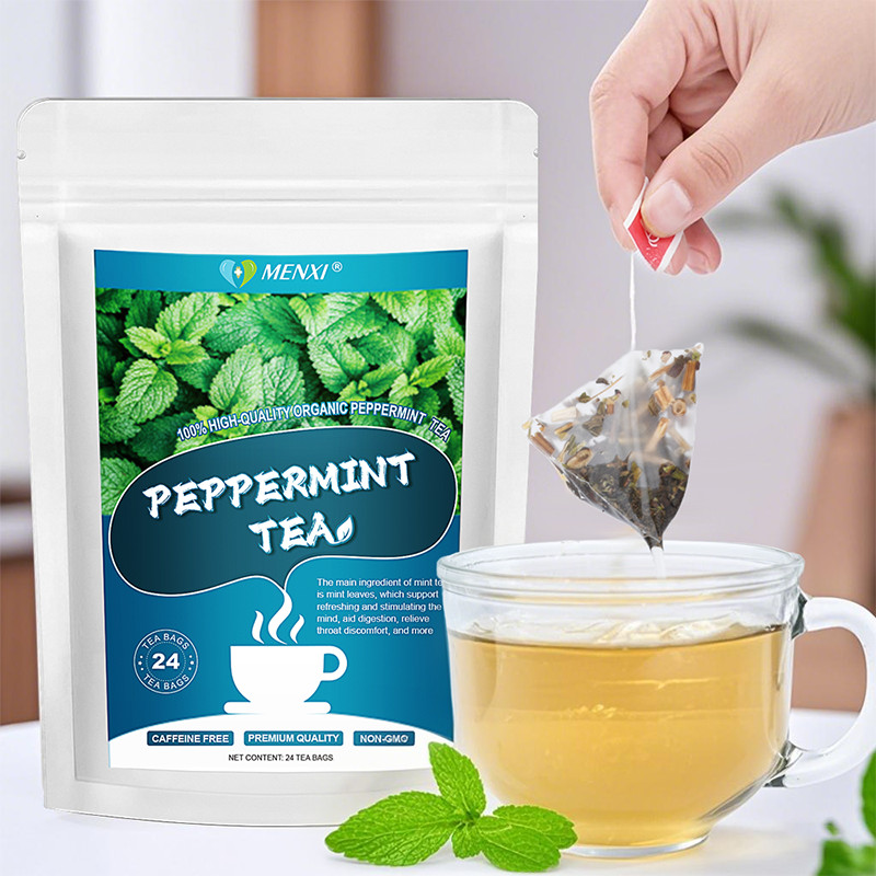 Pure Peppermint Tea - Caffeine Free, 100% Natural Herbal Tea, 24 bags gallery