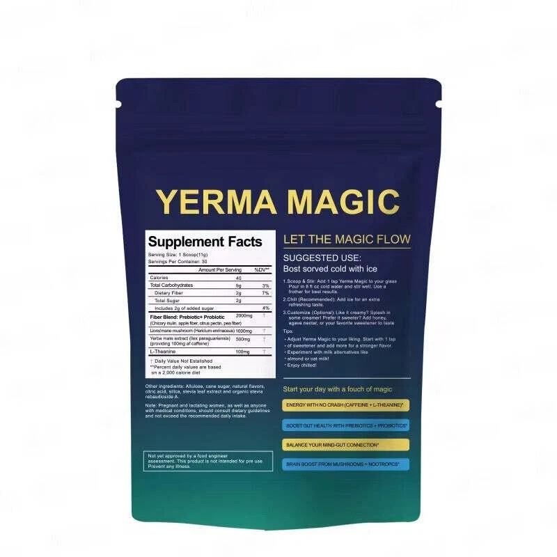 Magic Yerba Mate Instant Tea Powder - Peach Mango Flavor - 30 Servings- US STOCK gallery