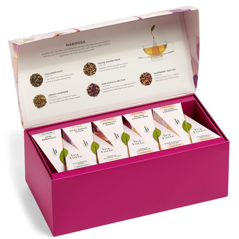 Tea Forte Premium Presentation Box Gift Set Sampler, 20 Count, Assorted Blends gallery