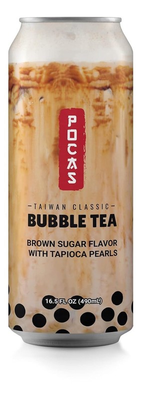 Pocas Bubble Tea with Tapioca Pearls, (Pack of 8, 16.5 oz) gallery