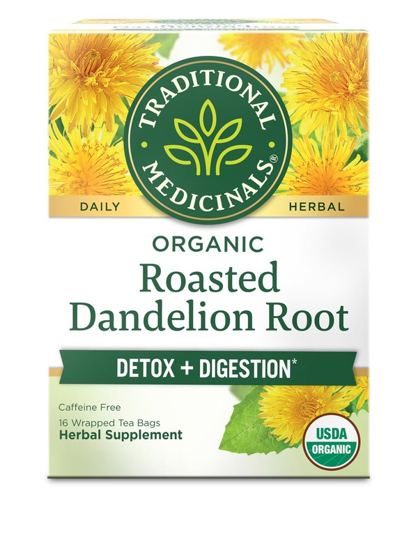Traditional Medicinals Organic, Roasted, Dandelion Root 16 Count (Pack of 1)