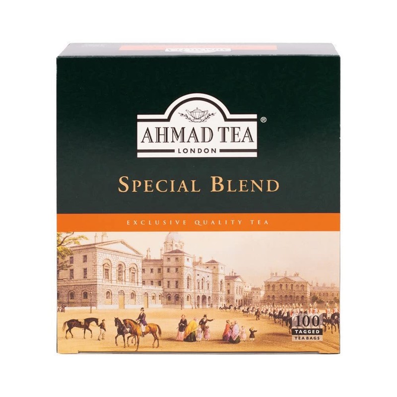 Ahmad Tea Black Tea Special Blend Teabags 100 ct – Caffeinated and Sugar-Free