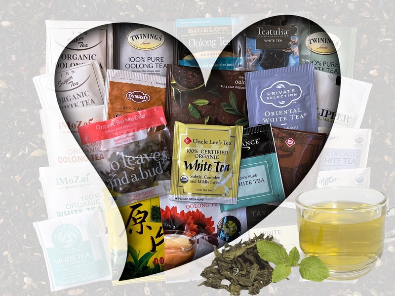 Oolong/White Tea Bag Sampler Variety Pack – 24 Single-Serve Varieties~19 Brands