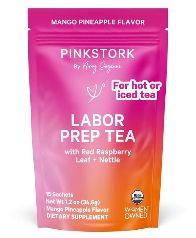 Organic Labor Prep Tea: Mango-Pineapple Blend with Nettle & Moringa – 30 Cups