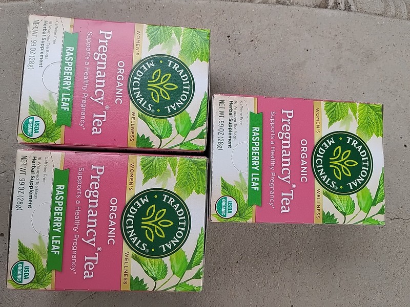 Organic Pregnancy Tea Raspberry Leaf, Caffeine-Free, 16 Tea Bags
