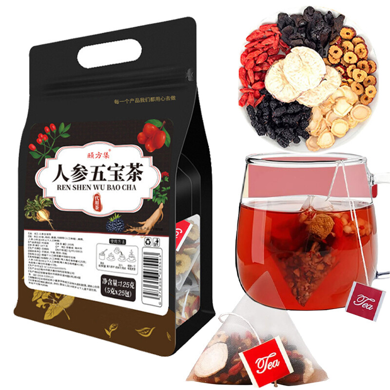 Ginseng six treasure tea , Kidney tea ,liver tea , red date tea , kidney health