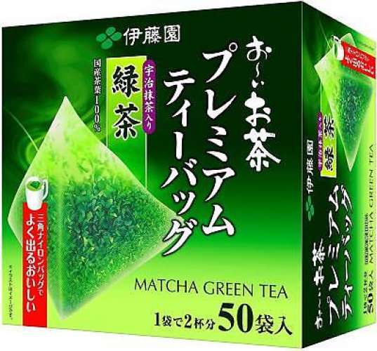 Japanese Green Tea with Matcha ITOEN Premium Triangle Tea Bag 50pcs Pure Tea