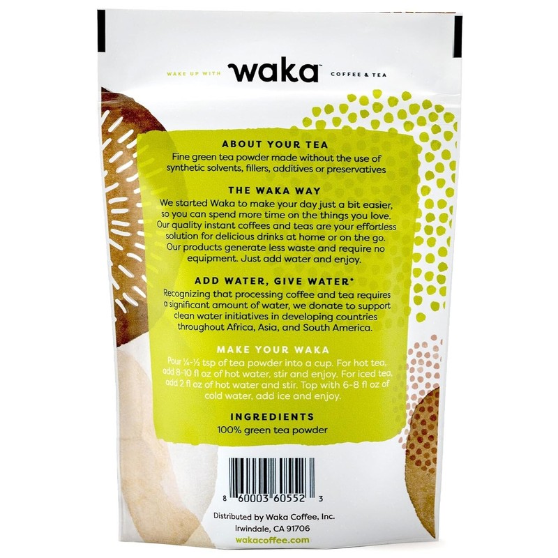 Quick-Dissolve Instant Green Tea - Original Flavor, Vegan 4.5oz Bag, 200 Cups gallery