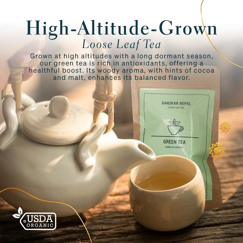- Green Tea, Superior Single-Origin Green Tea Leaves from Nepal, High-Altitud... gallery