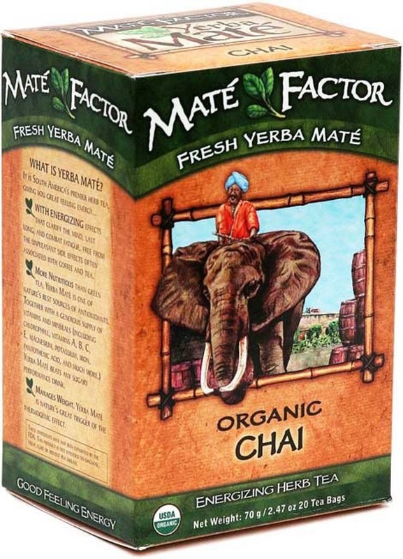3 PCS The Mate Factor Yerba Mate Energizing Chai Herb Tea 20 Tea Bags