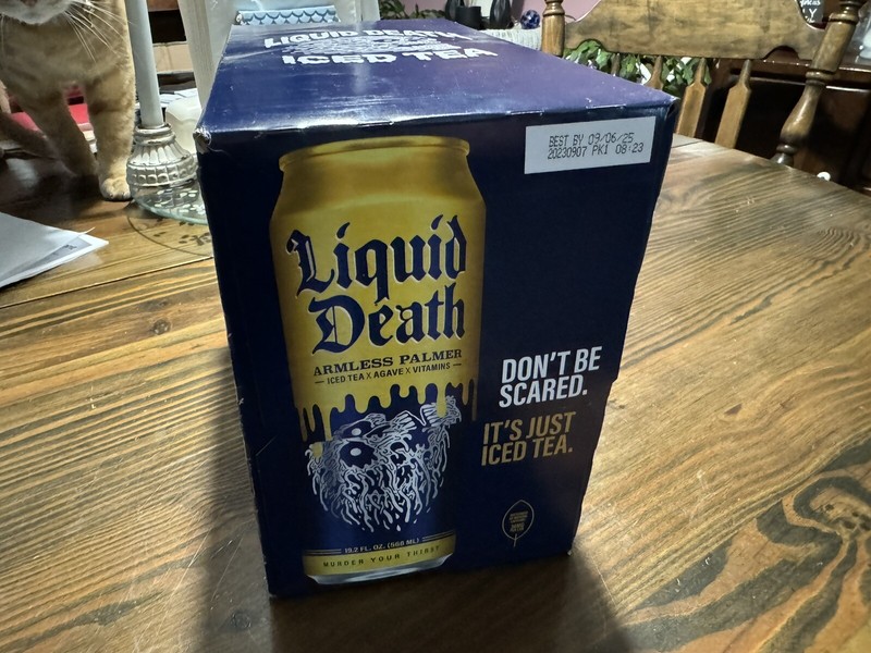 Liquid Death Armless Palmer 8-pack, 19.2oz Rare! Out Of Print! gallery