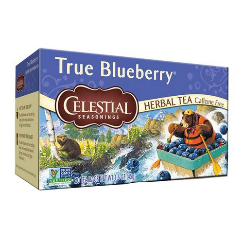 Herbal Tea Caffeine Free True Blueberry 20 Bags(Case Of 6)