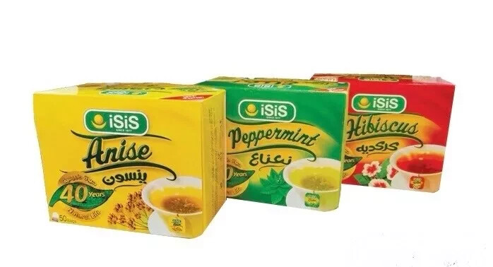 Organic and Natural Egyptian ISIS Herbal Hibiscus, Anise and mint 3x50Bag