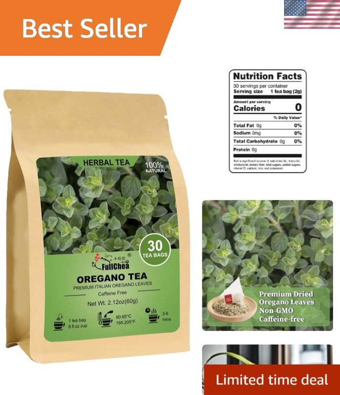 Refreshing Oregano Tea Bags, 30 Count – Flavor, Immune-Boosting Benefits