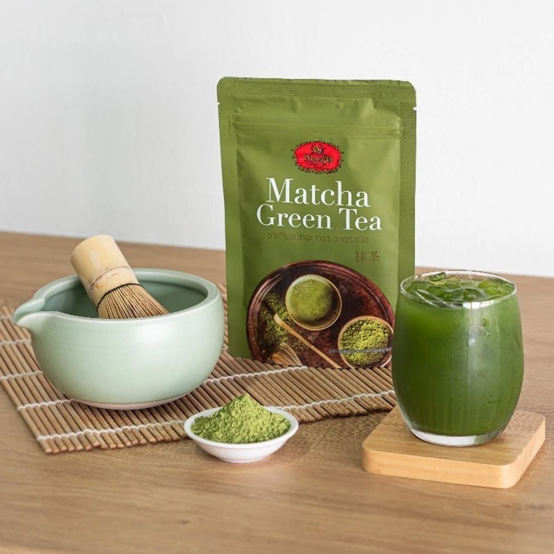 Matcha Green Tea Powder - Premium Formula - Unsweetened / Bag Pack 100g. gallery