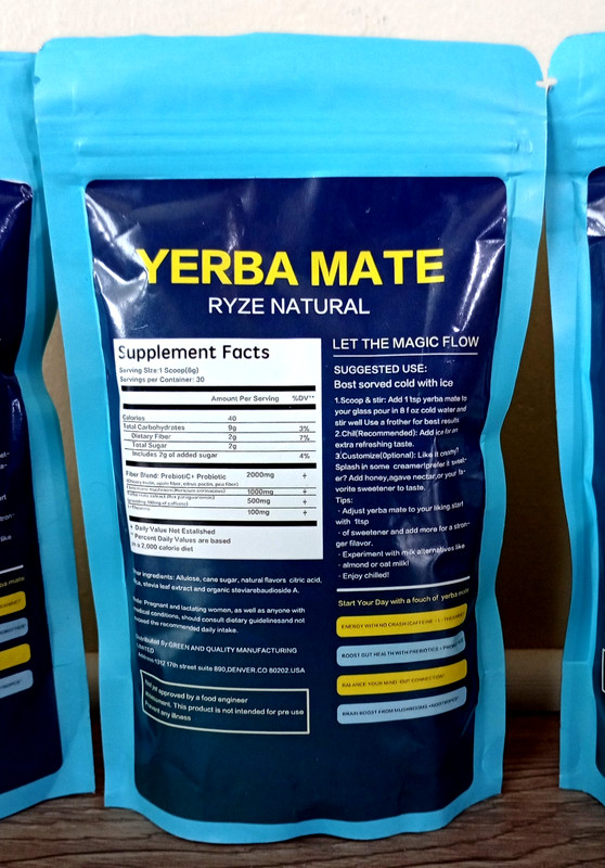 3x Yerba Mate Instant Tea Peach Mango Powder for Natural Energy 30 Servings Each gallery