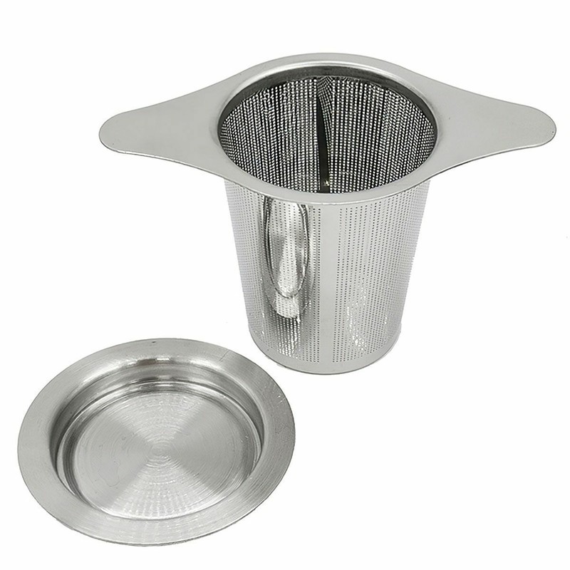 Loose Leaf Tea Infuser Tea Filter Mesh Tea Strainer Large Capacity Double Handle gallery