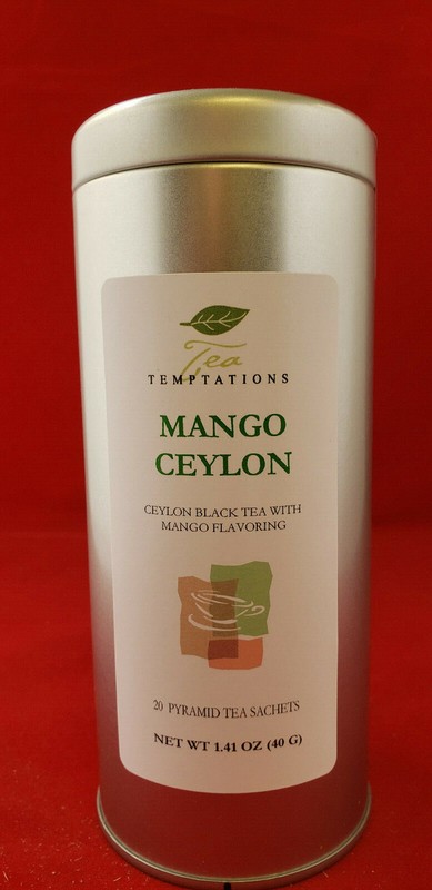 Mango Ceylon Black Tea in Pyramid Sachets