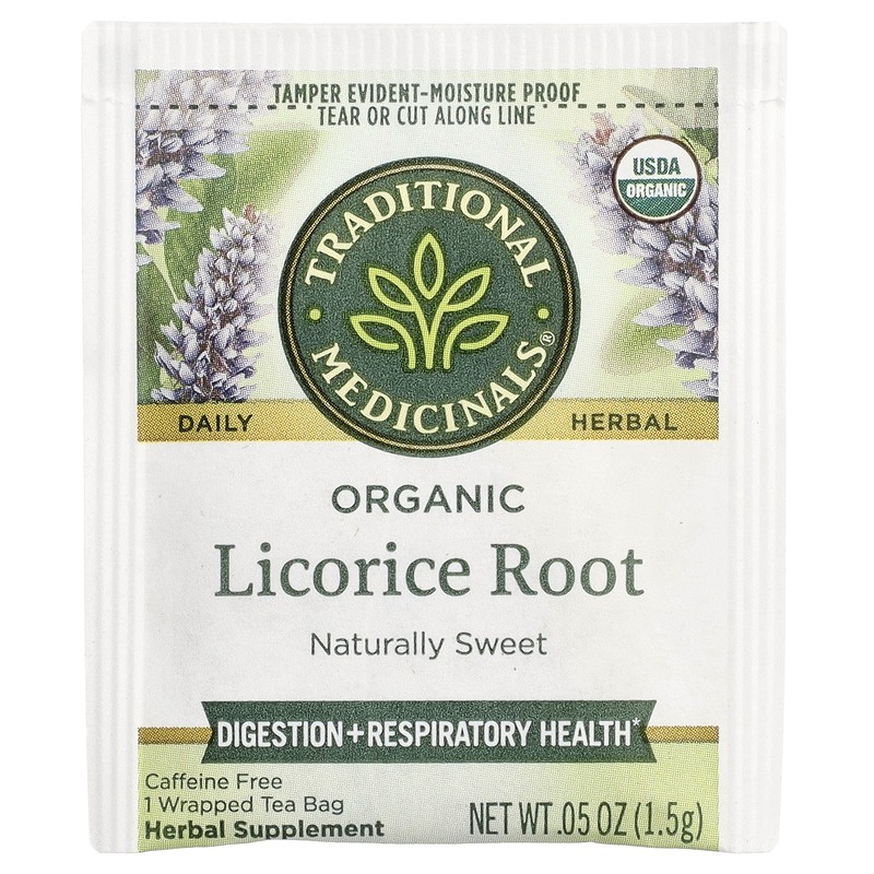 Organic Licorice Root, Caffeine Free, 16 Wrapped Tea Bags, 0.85 oz (24 g) gallery